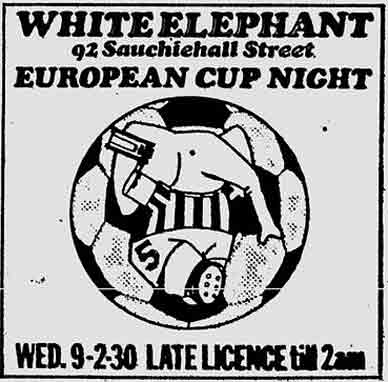 White Elephant advert 1976